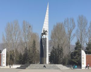 2023年04月24日内蒙古呼和浩特某步队三维俄罗斯专享会项目交付，瞻仰内蒙古革命义士陵园！我司工程师们自觉前往的第92个义士陵园